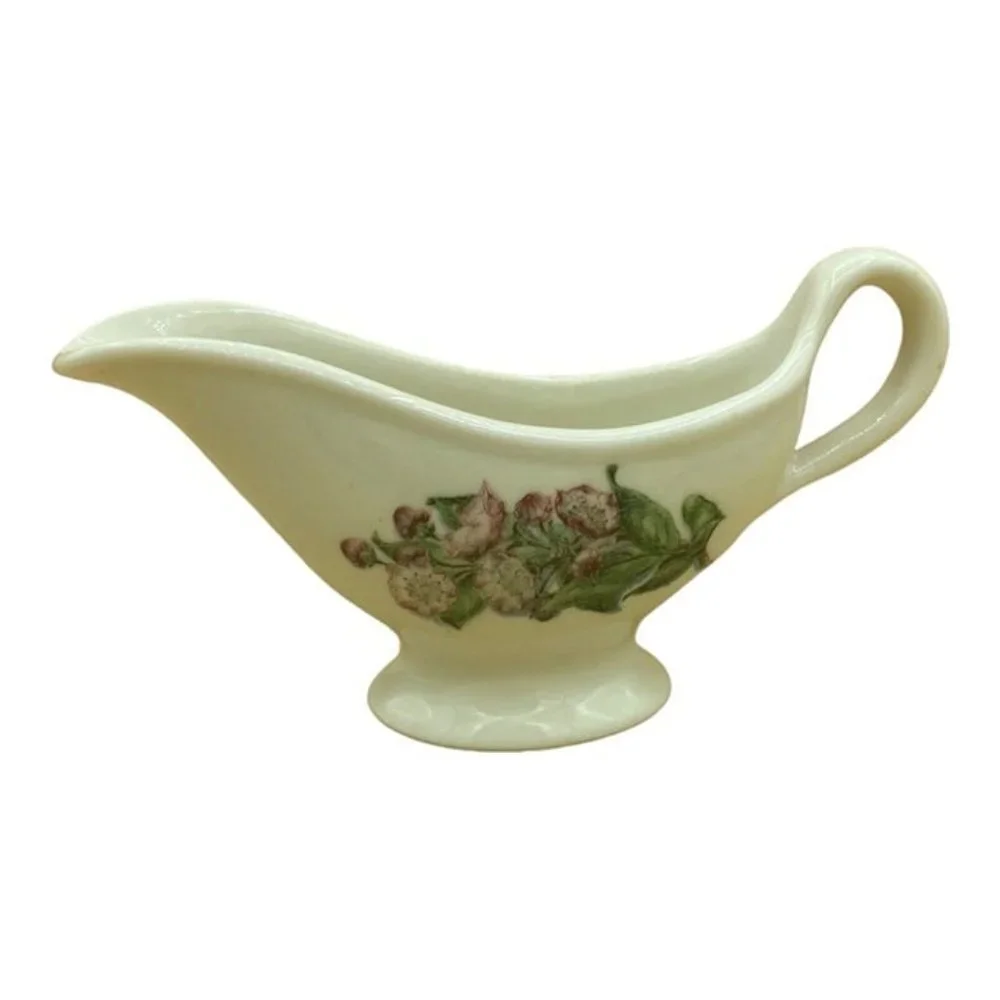 Lamberton Scammell China Gravy Flowers Railroad Dogwood Vintage - Picture 2 of 12